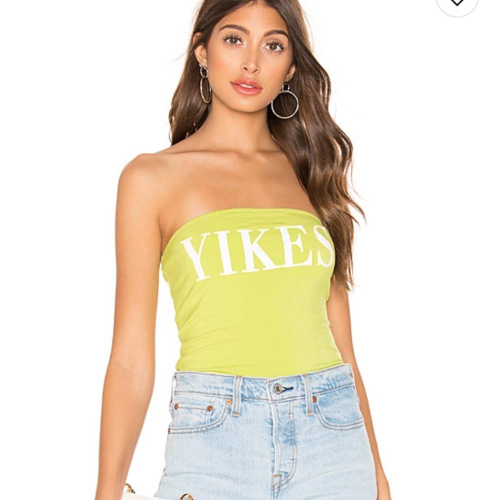 “YIKES” tube top - NWT